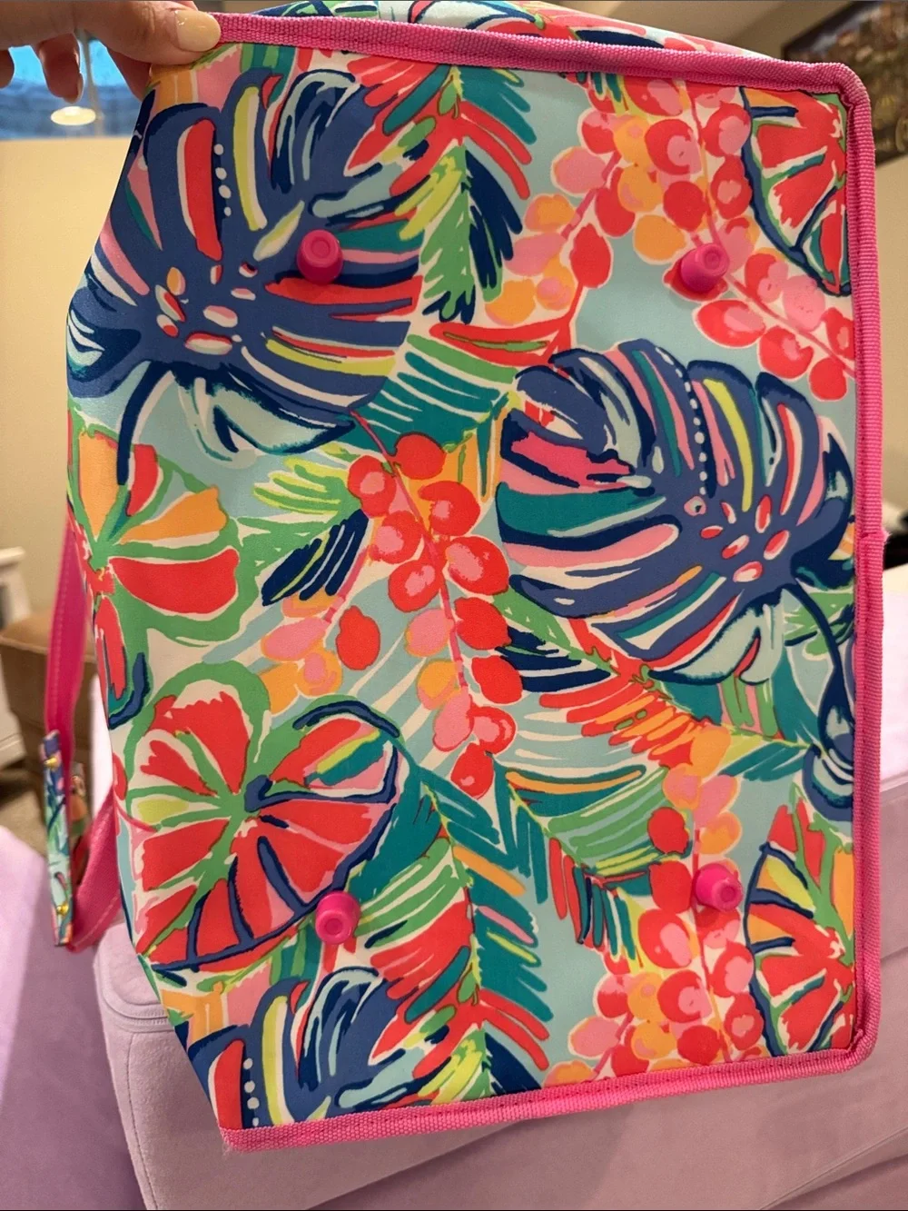 Lilly Pulitzer Floral Tropical Tote in Pink, Blue, Green
